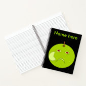 Evil Apple mit Scar Halloween Spiral Notebook Notizbuch (Innenseite)