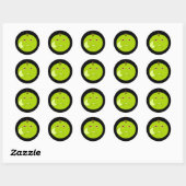 Evil Apple mit Scar Halloween Stickers (Blatt)