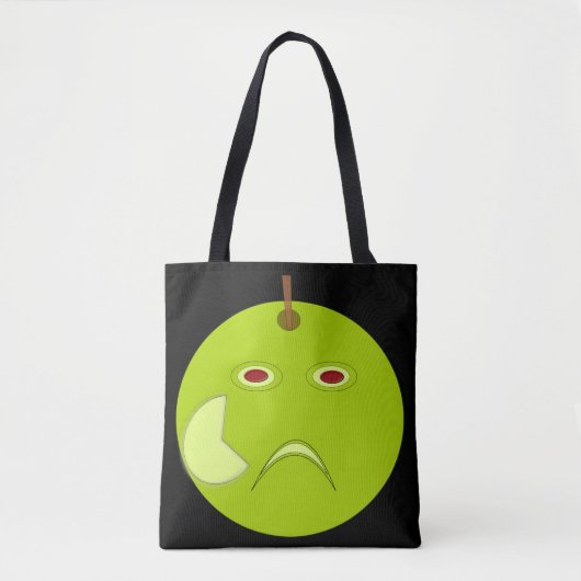 Evil Apple mit Scar Halloween Tote Bag Tasche (Vorderseite)