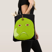Evil Apple mit Scar Halloween Tote Bag Tasche (Von Nahem)