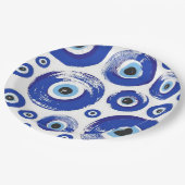 EVIL-Auge-Rundpapier-Teller Pappteller (Schrägansicht)