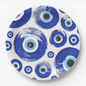 EVIL-Auge-Rundpapier-Teller Pappteller (Vorderseite)