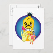 Evil Banana Peel Postkarte (Vorne/Hinten)