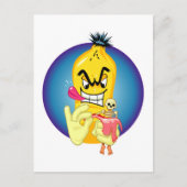 Evil Banana Peel Postkarte (Vorderseite)