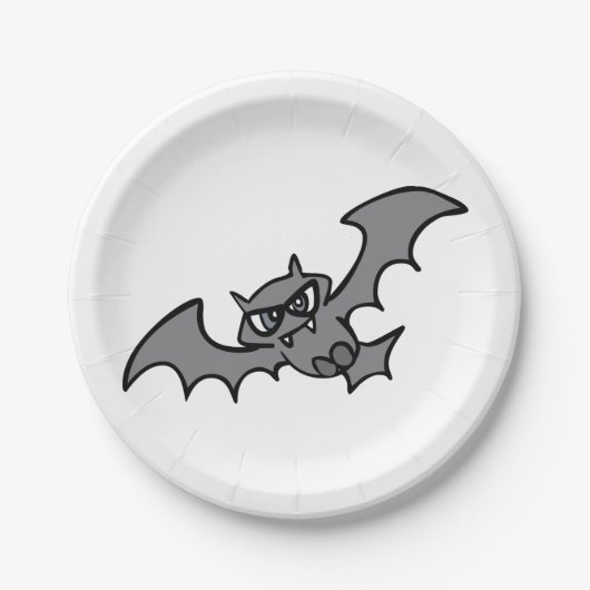Evil Bat Pappteller (Vorderseite)