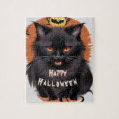 Evil Black Cat Jigsaw Puzzle (Vertikal)