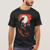 Evil Black Cat T-Shirt (Vorderseite)