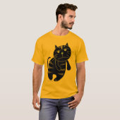Evil Black Cat T - Shirt (Vorne ganz)