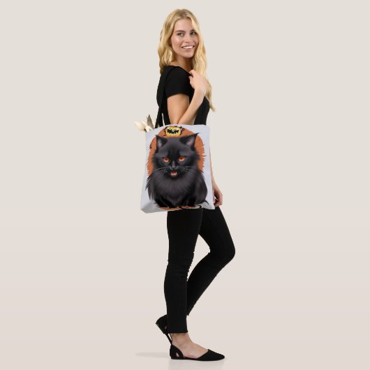 Evil Black Cat Volldrucktasche Tasche (Am Model)