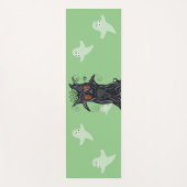 Evil Black Tree Flamme Eyes Ghosts Katzenspinne Gr Yogamatte (Vorderseite)