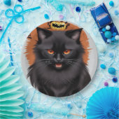 Evil Blck Cat Halloween-Party Paper Teller (Party)