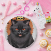 Evil Blck Cat Halloween-Party Paper Teller (Party)