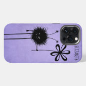 Evil Blume Bug Funny Lila Goth Name iPhone Hülle (Rückseite (Horizontal))