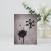 Evil Blume Bug Postkarte (Stehend Vorderseite)