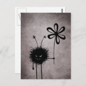 Evil Blume Bug Postkarte (Vorne/Hinten)
