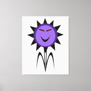 Evil Blume Kawaii Goth Halloween Canvas Print Leinwanddruck