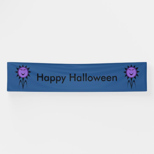 Evil Blume Kawaii Goth Halloween Custom Banner (Horizontal)
