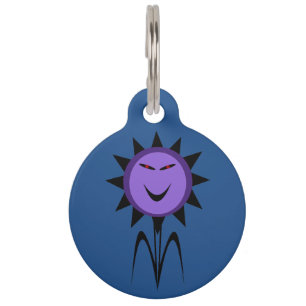 Evil Blume Kawaii Goth Halloween Custom Dog Tag Tiernamensmarke