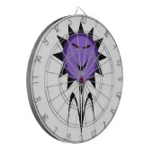 Evil Blume Kawaii Goth Halloween Dart Board Dartscheibe (Vorderseite Links)