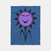 Evil Blume Kawaii Goth Halloween Fleece Blanket (Vorderseite)