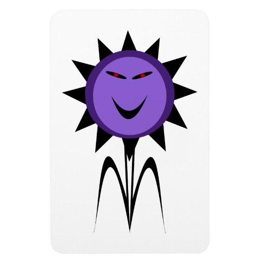 Evil Blume Kawaii Goth Halloween Magnet (Vertikal)