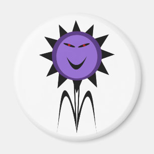 Evil Blume Kawaii Goth Halloween Magnet