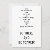 Evil Blume Kawaii Goth Halloween-Party Customiz Einladung (Rückseite)