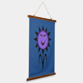 Evil Blume Kawaii Goth Halloween Wandteppich Mit Holzrahmen (Gewinkelt)