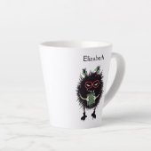 Evil Book Lover Character - Edgy Reading Name Milchtasse (Rechte Ecke)