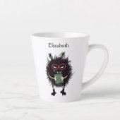 Evil Book Lover Character - Edgy Reading Name Milchtasse (Rechts)