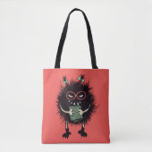 Evil Book Lover Character - Edgy Reading Tasche (Vorderseite)