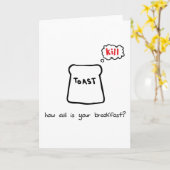 Evil Breakfast Karte (Gelbe Blume)