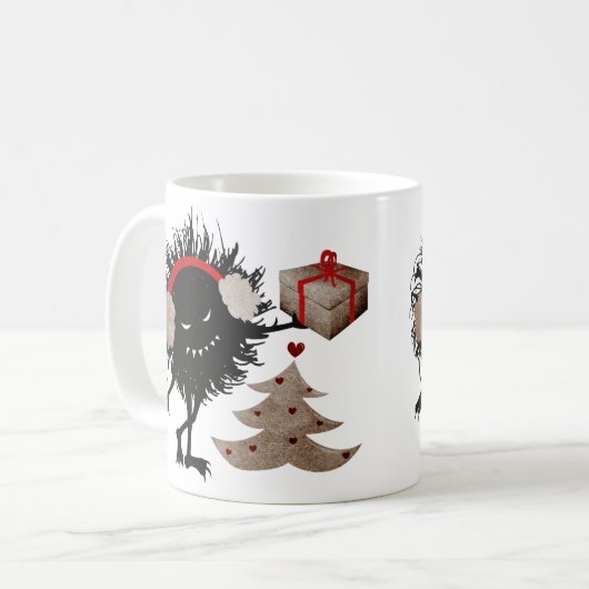 Evil Bug gibt Weihnachten Geschenk Kaffeetasse (Vorderseite Links)