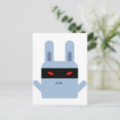 Evil Bunny Postkarte (Stehend Vorderseite)