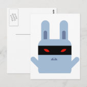 Evil Bunny Postkarte (Vorne/Hinten)