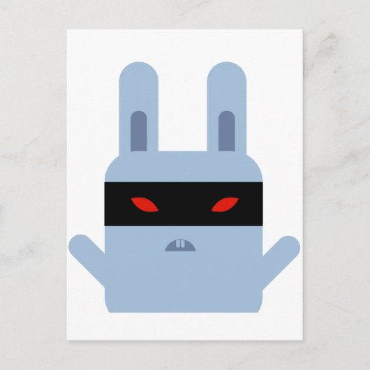Evil Bunny Postkarte (Vorderseite)