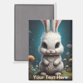 Evil Bunny Rabbit Spaß Magnet (Vorderseite/Rückseite)