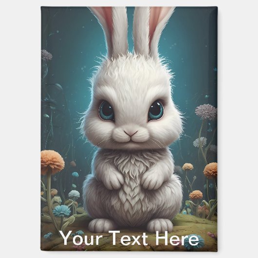 Evil Bunny Rabbit Spaß Magnet (Vorderseite)