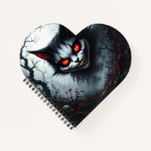 Evil Cat Notebook Notizblock (Vorderseite)