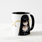 Evil Catlady With Cat Tasse (VorderseiteRechts)