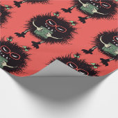 Evil Character Gothic Book Lover Geschenkpapier (Ecke)