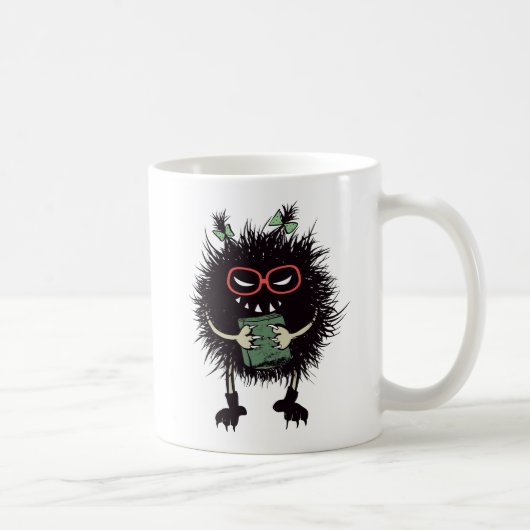 Evil Character Gothic Book Lover Kaffeetasse (Rechts)