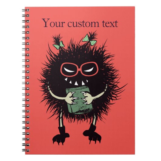 Evil Character Gothic Book Lover Notizblock (Vorderseite)