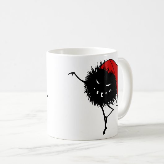 Evil Christmas Bug Dancing Kaffeetasse (VorderseiteRechts)