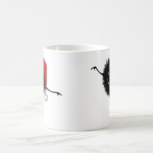 Evil Christmas Bug Dancing Kaffeetasse (Mittel)