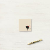 Evil Christmas Bug Singing Post-it Klebezettel (Auf Schreibtisch)