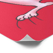 Evil Christmas Cat - Funny Holiday Poster (Ecke)