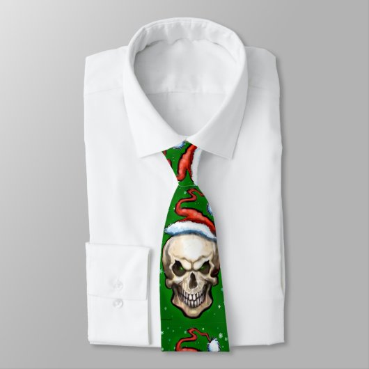 Evil Christmas Skull Krawatte (Gebunden)