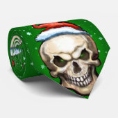 Evil Christmas Skull Krawatte (Gerollt)