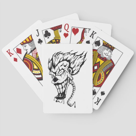 Evil clown Bicycle® Poker Playing Cards Spielkarten (Rückseite)